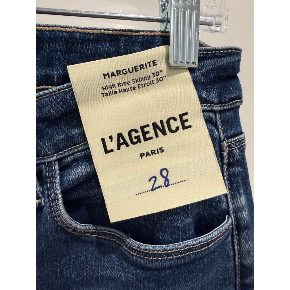 NWT L'AGENCE Marguerite High Rise Skinny Jeans‎ - Size 28 - Picture 6 of 7
